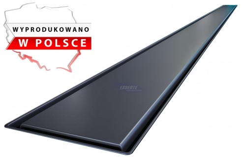 Wysokiej jakości czarny odpływ liniowy SLIM produkowany w Polsce. Czarny odpływ liniowy SLIM 100 cm z syfonem Viega
